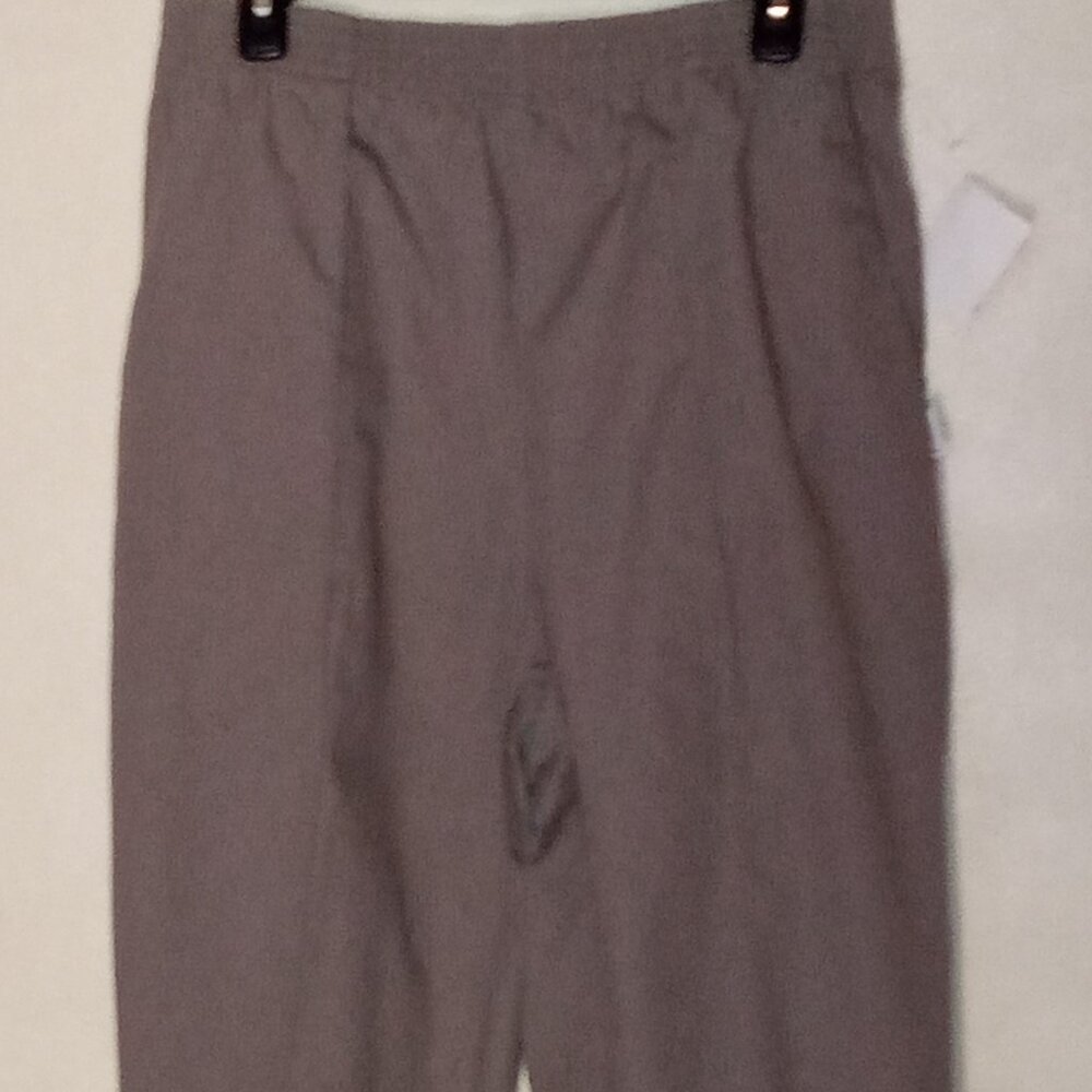 Crest Brown L Pleated Scrub Bottoms